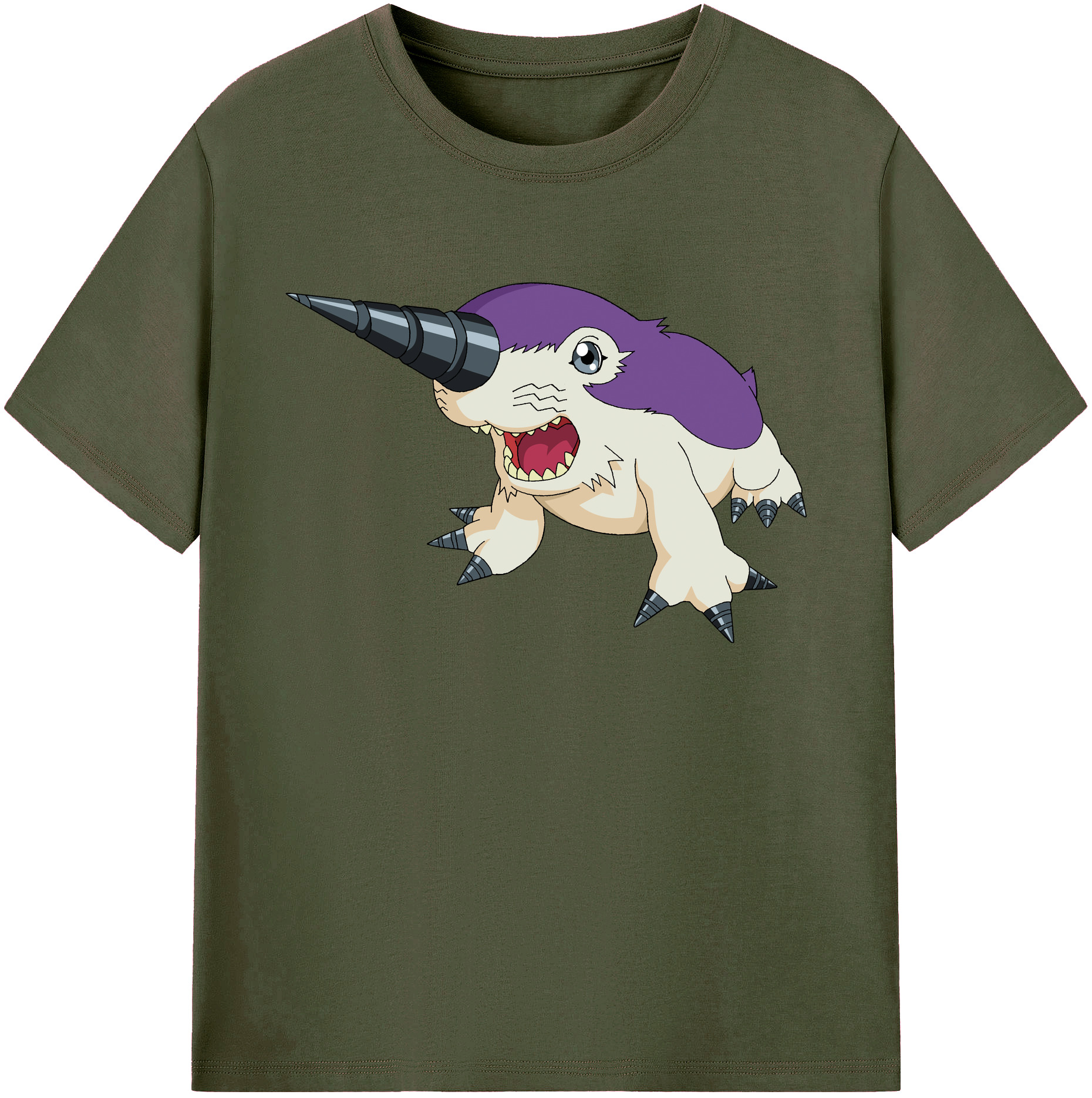 （画像用） Digimon デジタルモンスター/デジモン 綿100％ メンズ半袖Tシャツ｜肌触りやわらか＆通気性